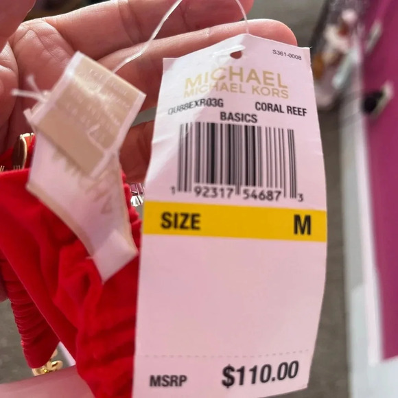 Michael Kors dress halter style A line new red - Picture 6 of 6